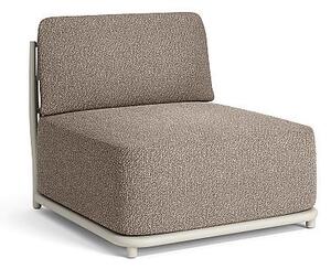 Jati Kebon Stredový diel Cala, Jati Kebon, rám hliník farba dune mat, pásový výplet farba linen, bez sedákov