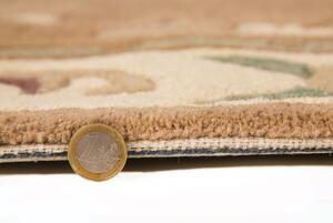 Flair Rugs koberce Ručne všívaný kusový koberec Lotus premium Fawn kruh - 120x120 (priemer) kruh cm