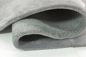 Flair Rugs koberce Ručne všívaný kusový koberec Infinite Blossom Grey / Ochre kruh - 135x135 (priemer) kruh cm