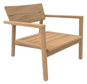 Jati Kebon Tíkove nízke kreslo Lynn Teak, Jati Kebon, 73,8x77x68,6 cm, teak, bez sedáka
