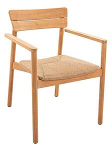 Jati Kebon Jedálenské kreslo Lynn Teak, Jati Kebon, rám teak, výplet umelý ratan, bez sedáka