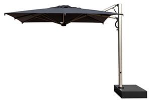 Scolaro Bočný slnečník Astro Titanium, Scolaro, štvorcový 300x300 cm, rám leštený hliník, poťah akryl 350 g/m2, farba Natural
