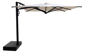 Scolaro Bočný slnečník Astro Carbon, Scolaro, štvorcový 300x300 cm, rám lakovaný hliník farba carbon, poťah akryl 350 g/m2, farba Natural