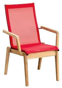 Karasek Stohovateľné jedálenské kreslo Riva, Karasek, 62x65x94 cm, rám teak, lakovaný hliník farba podľa vzorkovníka, výplet Karatex farba podľa vzorkovníka