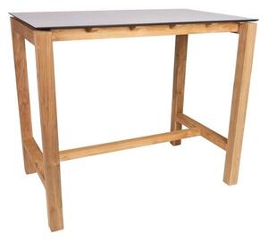 Stern Barový stolový rám Theo, Stern, obdĺžnikový 130x80 cm, teak, bez stolovej dosky