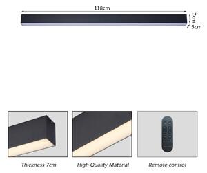 Brilagi - LED stmievateľné stropné svietidlo SLEEKLINE LED/40W/230V Wi-Fi Tuya čierne + diaľkový ovládač