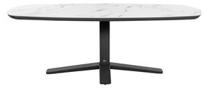 Apple Bee Jedálenský stôl Zanzibar, Apple Bee, oválny 220x110x77cm, rám lakovaný hliník Black (čierna), doska keramika Light Grey