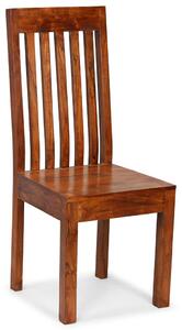 Jedálenské stoličky 4 ks, masív a sheeshamové drevo, moderné