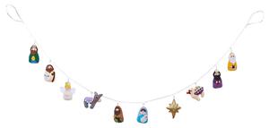 X-MAS Girlanda plstený betlehem 120 cm