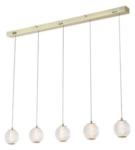 Searchlight 51485-5SB - LED luster na lanku ALLURE 5xLED/4,2W/230V