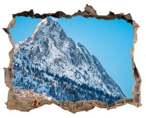 Díra 3D ve zdi nálepka Tatra mountains giewont