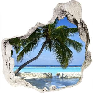 Nálepka 3D diera na stenu Tropické pláže nd-p-64894239