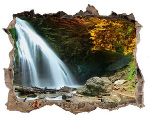 Nálepka fototapeta 3D výhled Vodopád v lese nd-k-72571423