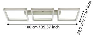 Eglo 99786 - LED Stropné svietidlo ALTAFLOR 3xLED/11,2W/230V matný chróm