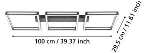 Eglo 99789 - LED Stropné svietidlo ALTAFLOR 3xLED/11,2W/230V čierna