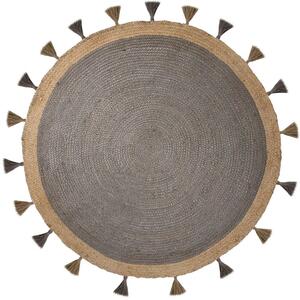 Flair Rugs koberce Kusový koberec Lunara Grey kruh – na von aj na doma - 150x150 (priemer) kruh cm