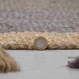 Flair Rugs koberce Kusový koberec Lunara Grey kruh – na von aj na doma - 150x150 (priemer) kruh cm