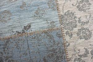 Flair Rugs koberce Kusový koberec Manhattan Patchwork Chenile Duck Egg - 120x170 cm