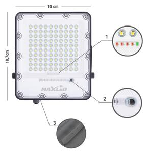 LED Solárny reflektor LED/50W/3,2V 4500K IP65 + diaľkové ovládanie
