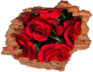 Fototapeta diera na stenu 3D Červené ruže nd-c-76865971