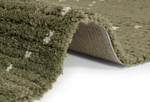 Mint Rugs - Hanse Home koberce AKCIA: 80x150 cm Kusový koberec Retro 105199 Forest Green, Cream - 80x150 cm