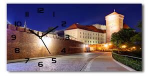 Vodorovné Sklenené hodiny na stenu tiché Krakov Poľsko