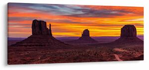Obraz - Monument Valley v Arizone (120x50 cm)