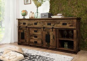 Komoda mango 200x45x90 hnedá lakovaná IRON