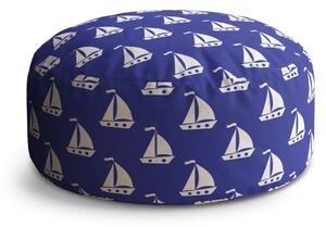 Sablio Taburet Biele lode: 38x48 cm