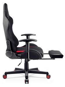 Set: Herná stolička Diablo X-ST4RTER čierno-červená + bedrový vankúš + podnožka S3-ST4R-CFP1