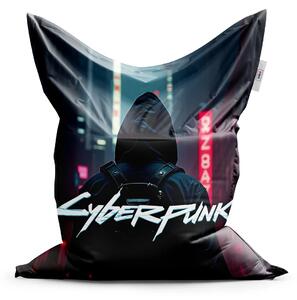 Sablio Sedací vak Cyberpunk 2077 Výhľad na mesto - 150x100 cm
