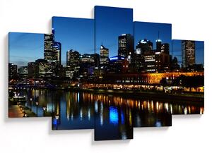 Obraz noci v Melbourne (150x105 cm)
