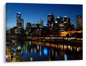 Obraz noci v Melbourne (70x50 cm)