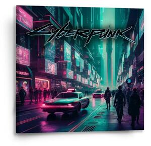 Sablio Obraz Cyberpunk 2077 Mesto - 50x50 cm