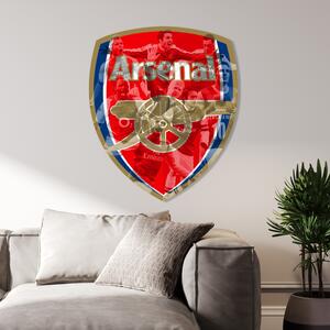 Farebný HDF obraz logo Arsenal