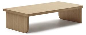 Konferenčný stolík v dekore duba v prírodnej farbe 75x140 cm Oaq – Kave Home