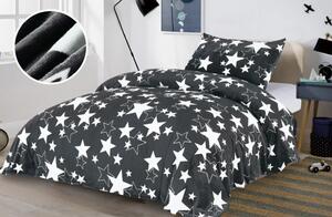 Mikroplyšové obliečky STAR sivé