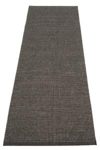 Antracitový vnútorný a vonkajší behúň 70x240 cm Emm Black Linen – Pappelina