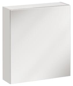 CMD Via Domo - Kúpeľňová skrinka so zrkadlom 50 cm - biela