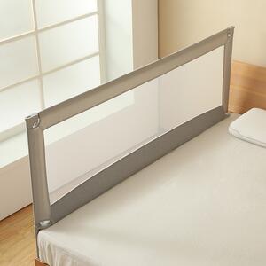 Zábrana na posteľ Monkey Mum® Economy - 150 cm - svetlo šedá