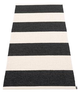 Čierno-biely vnútorný a vonkajší behúň 70x150 cm Bob Black Vanilla – Pappelina