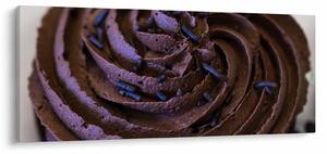 Obraz - Čokoládový Cupcake (120x50 cm)