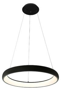 Dizajnový LED luster Antonio 61 Cct čierna + diaľkové ovládanie