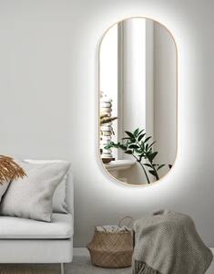 Zrkadlo Zeta SLIM Wood LED Ambient 60 x 80 cm