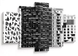 Obraz čiernobiele architektúry (150x105 cm)