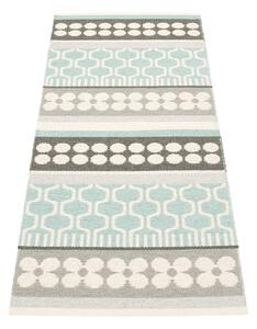 Sivo-tyrkysový vnútorný a vonkajší behúň 70x180 cm Asta Pale Turquoise – Pappelina