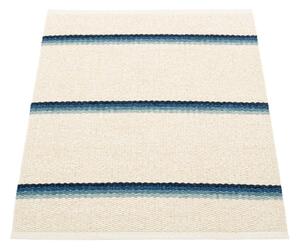 Modro-krémový vnútorný a vonkajší koberec 70x90 cm Olle Blue Vanilla – Pappelina