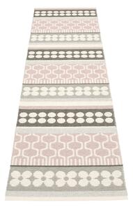 Svetloružovo-sivý vnútorný a vonkajší behúň 70x270 cm Asta Pale Rose – Pappelina
