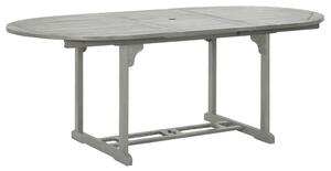 Záhradný stôl, sivý 200x100x75 cm, akáciový masív