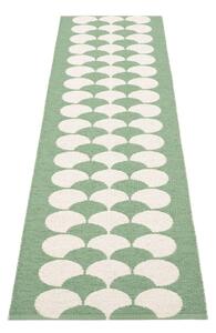 Zeleno-krémový vnútorný a vonkajší behúň 70x250 cm Poppy Oregano – Pappelina
